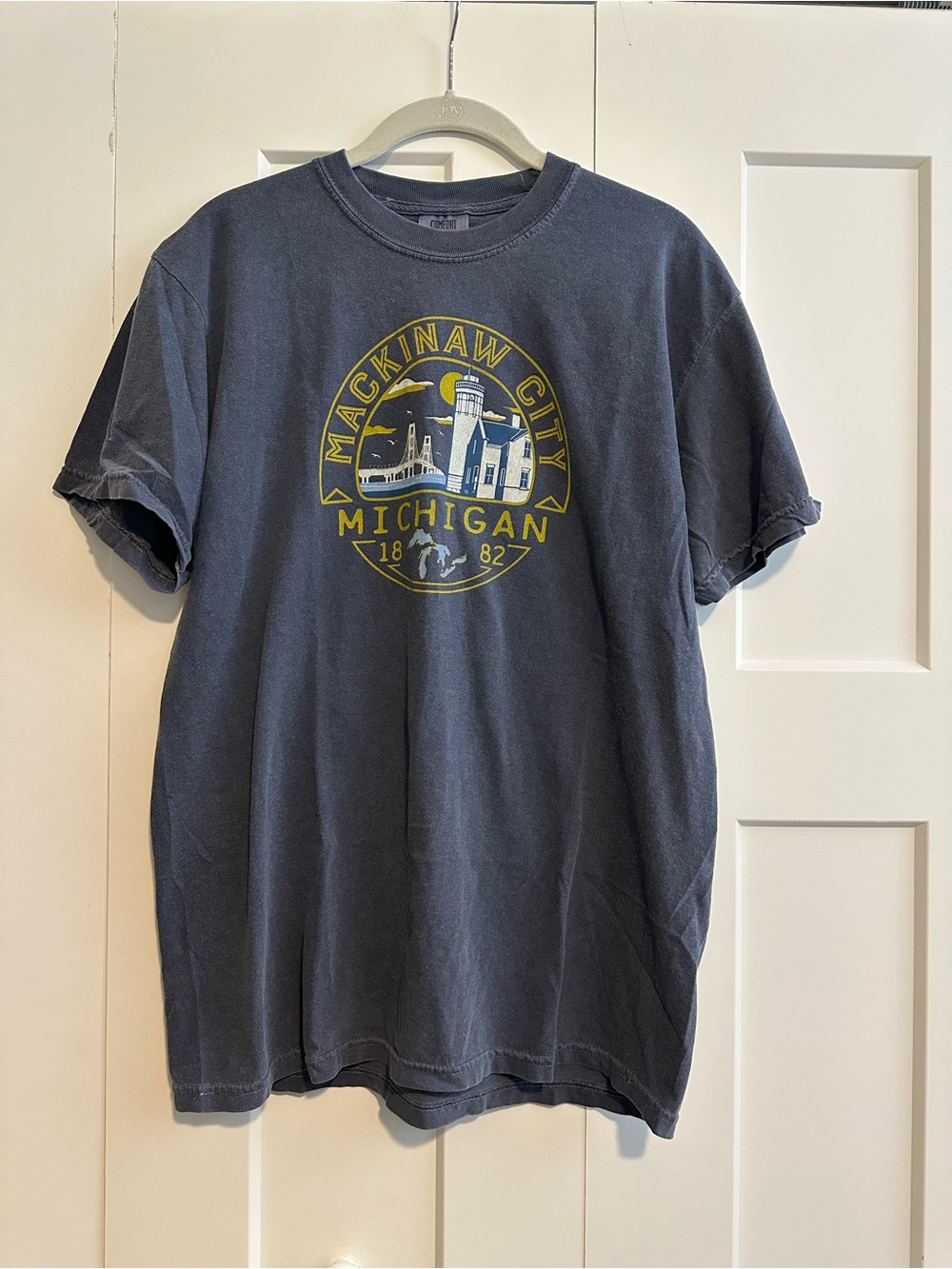 Comfort Colors Mackinaw City Michigan Graphic Tee